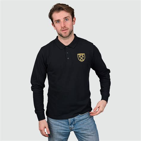 Black Long Sleeved Polo