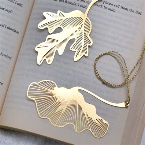 Brass Shiny Golden Bookmark for Readers and Book Lovers - Pack of 2