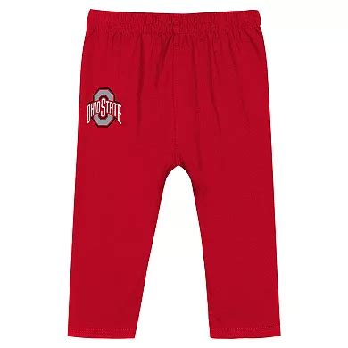 Infant Scarlet Ohio State Buckeyes Double Up Long Sleeve Bodysuit ...