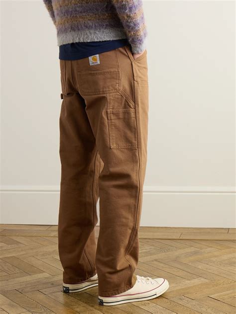CARHARTT WIP Double Knee Straight-Leg Cotton-Canvas Carpenter Trousers ...