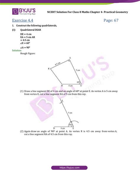 Image result for Practical Geometry Ex.4.1 Class 8 Maths
