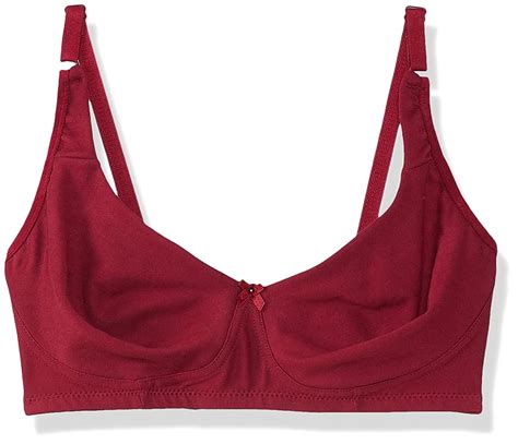 Buy Clovia Women's Cotton Full Cup Bra (BR0636P09_Maroon_34D) at Amazon.in