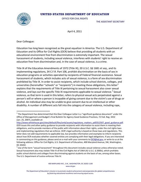 Dear Colleague Letter - U.S. Department of Education