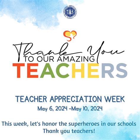 Happy Teacher Appreciation Week! 📚 - Universal American School
