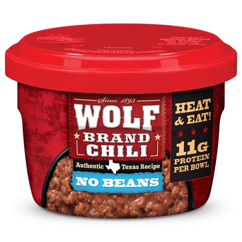 Amazon.com : Wolf Brand Chili No Beans, 11g Protein Per Serving ...