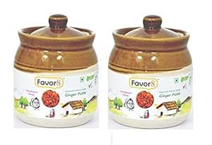 Favor8 Home Made Indian Traditional Spicy Ginger Pickle, Adarak ka ...