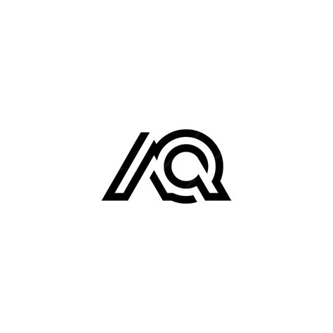 Premium Vector | Aq monogram logo design letter text name symbol ...