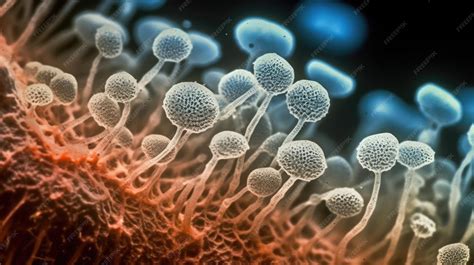 Microscopic view of candida auris fungus | Premium AI-generated image