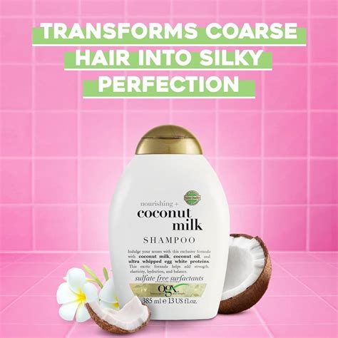 OGX OGX, Shampoo, Nourishing+ Coconut Milk, New Gentle And Ph Balanced ...