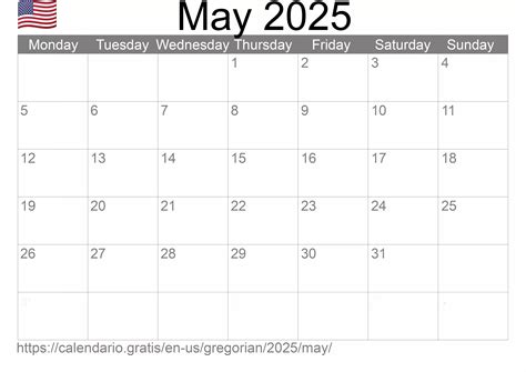 The Month Of May 2025