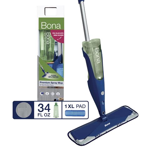Bona Premium Multi-Surface Floor Spray Mop - Includes Multi-Surface ...
