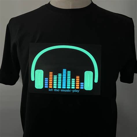T-shirt Luminous Equalizer | Led T-shirts Equalizer | Led Lights T ...