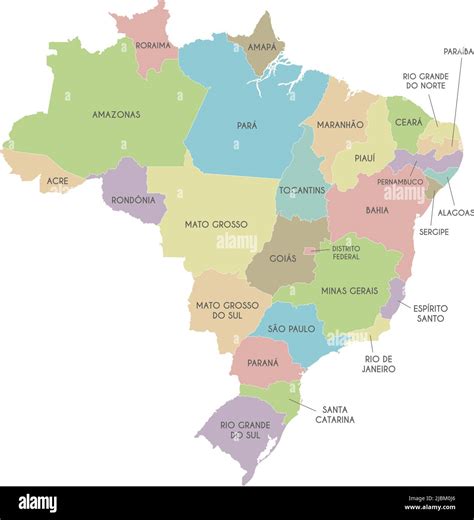 Brazil In Map Large Detailed Political And Administrative Map Of