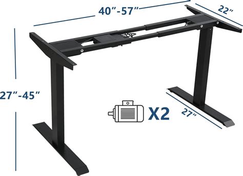 Buy HEONAM 63 x 30 Inches Dual Motor Electric Standing Desk, Height ...