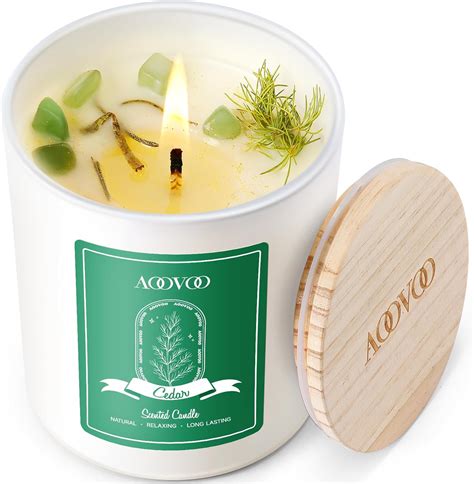 Amazon.com: AOOVOO Balsam & Cedar Scented Candles for Women ...