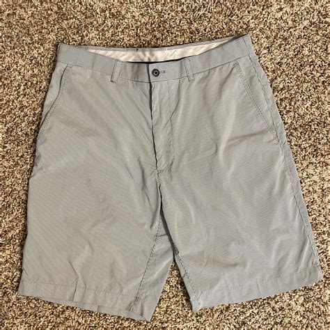 PGA Tour Men's White and Blue Shorts | Depop