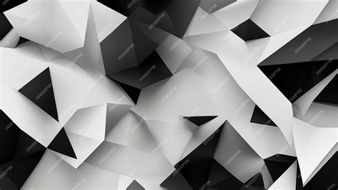 Premium Photo | Abstract Background with Black and White Angular Shape