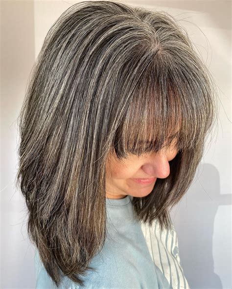 30 Current Ideas of Gray Blending for Dark Hair - Hair Adviser