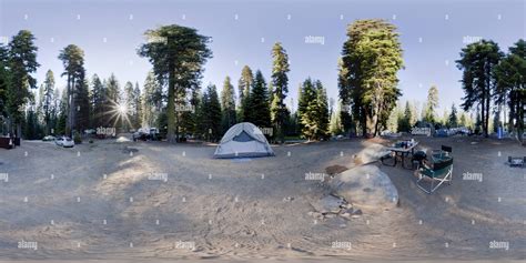 360° view of Dorst Campground, Sequoia National Park, California USA ...