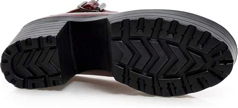 Buy Odisen Women's Platform Mary Janes Pumps Chunky Ankle Strap Round ...