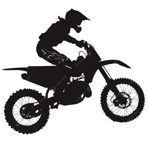 Dirt Bikes Silhouette, Dirt Bike, Motor, Motorbike PNG Transparent ...