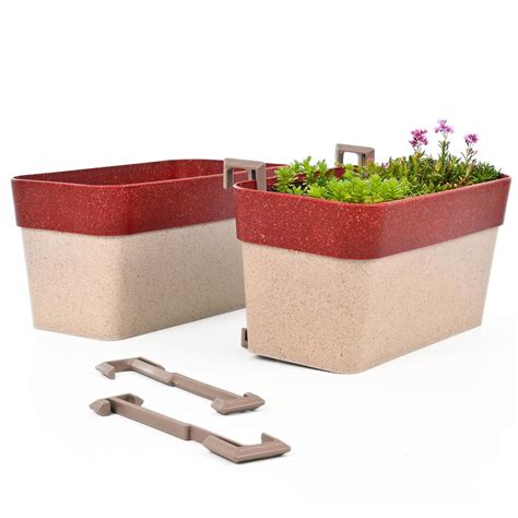 Eha Earth Friendly Duo Sling 12 inch Pots for Plants | Set of 2 Flower ...