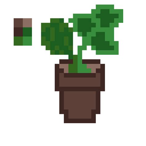 Pixilart - Pixel Potted Plant by LeeCloud27