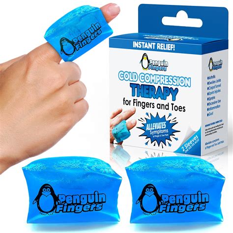 Buy Finger and Toe Cold Gel Ice Pack, Reusable Cryotherapy Compression ...