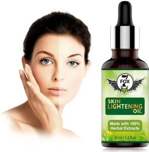 7 FOX Herbal Skin Lightening Oil, Skin Detox, Natural De-Tan, Skin ...