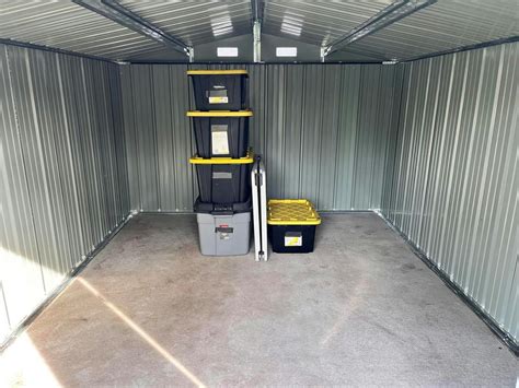 10x12 Metal Storage Shed with Floor (Optional)
