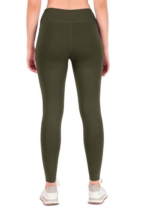 Essential Olive Active Full Length Leggings | Creez – CREEZ