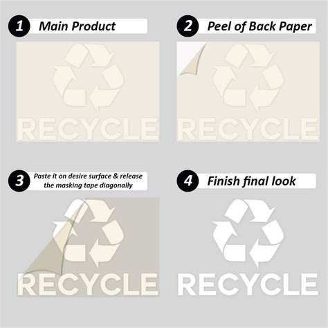 Ignixia Recycle Symbol Sticker Decal to Organize India | Ubuy