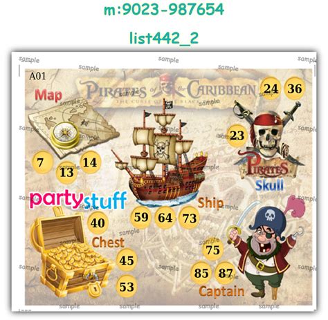 Tambola Housie | Pirates Designs