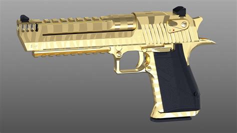 Golden Desert Eagle Wallpaper