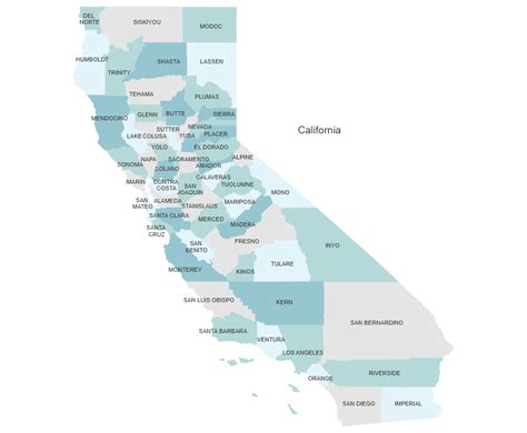 Interactive Map of California 的图像结果