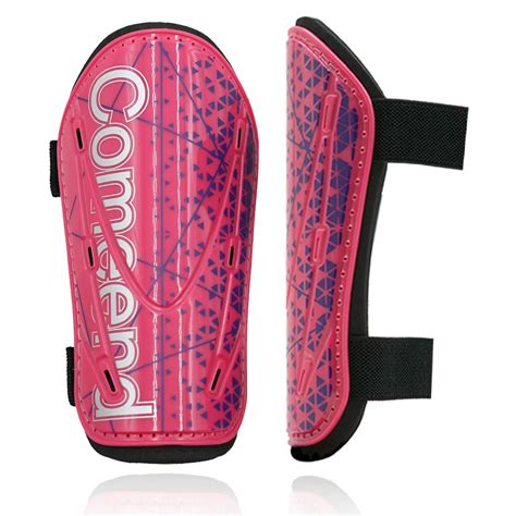 COMEEND Soccer Shin Guards 1 Pair of Shin Guards with Adjustable Straps ...
