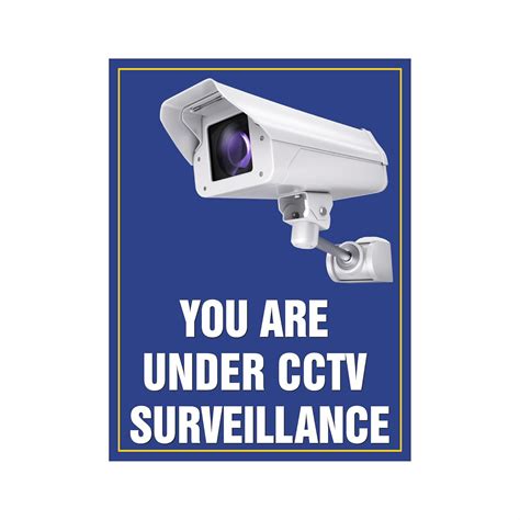 Anne Print Solutions® You are Under CCTV Surveillance Stickers Pack of ...