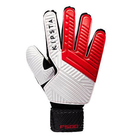 Buy Kids Football Goalkeeper Gloves F500 Red Black Online | Decathlon