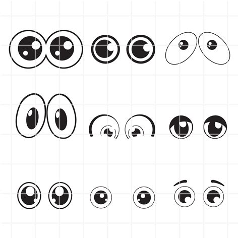 Ojos de dibujos animados SVG. Ojos de dibujos animados png. Clipart de ...