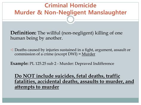 PPT - Classifying and Scoring Part I Offenses in UCR PowerPoint ...