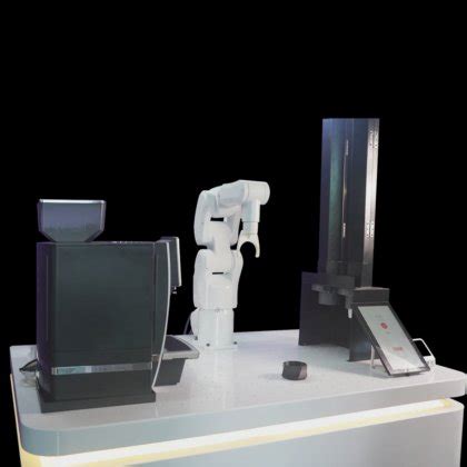 Customize Robot Coffee Machine Robot Coffee Barista Kiosk 5kg payload ...