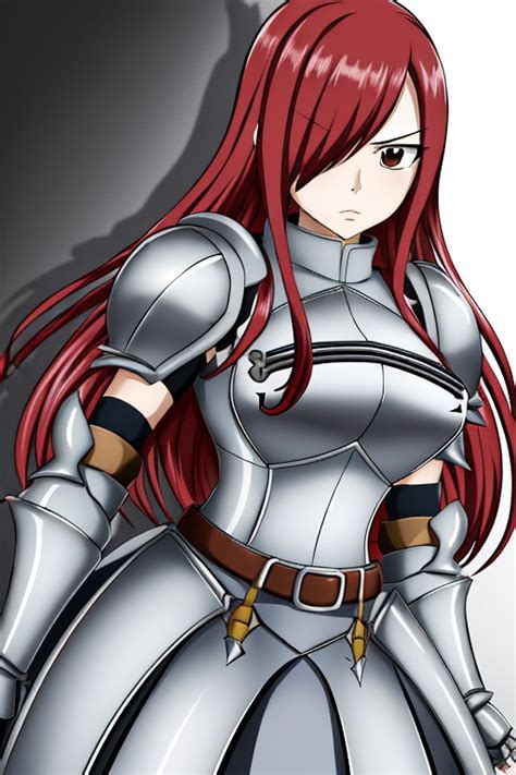 Erza Scarlet in full armor by Manzilla84 on DeviantArt
