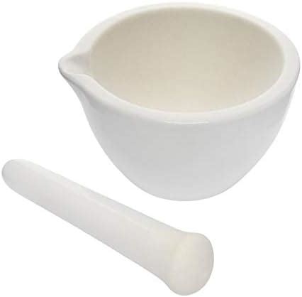 Buy EISCO Porcelain Mortar & Pestle Set, 2oz (60ml) - Unglazed Grinding ...