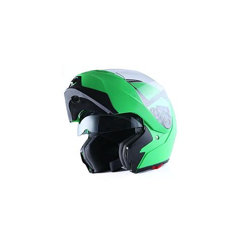 Buy 1Storm Motorcycle Street Bike Modular/Flip up Dual Visor Sun Shield ...