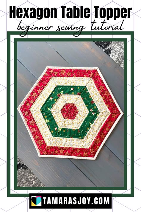 Image result for Hexagon Fabric Table Topper Tutorial