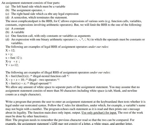 Image result for Assignment Statement Example