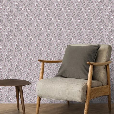 Serenade Design Wallpaper Roll in mauve Color | Life n Colors