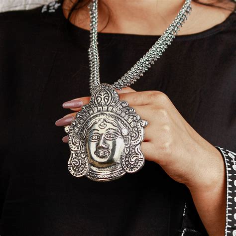 Goddess Durga Necklace | Near Jewellery Shop – The Earth Store