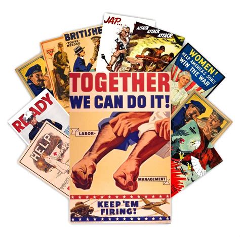 Buy HK Studio WW1 Vintage s Decal - WW1 Propaganda s for Bedroom, Pub ...