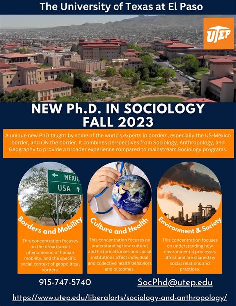 PhD in Sociology at The University of Texas at El Paso (UTEP) - COMECSO